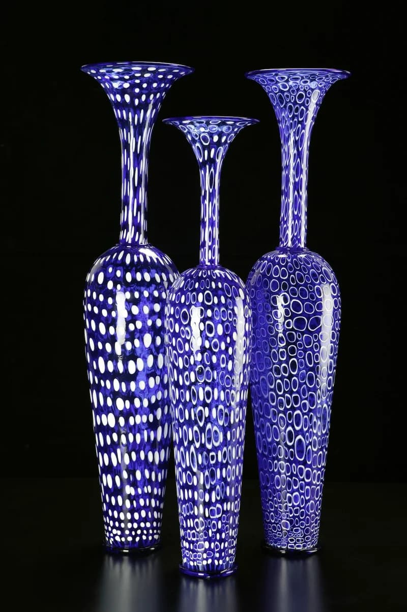 Blue Mosaic Trio by Dante Marioni